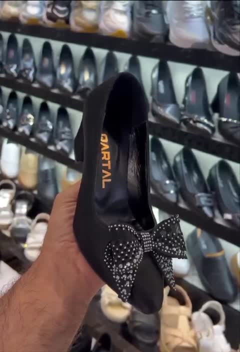 کفش مجلسی مدل پاپیون در دو پاشنه 5و3سانت کیفیت عالی جدید سایز 37تا40