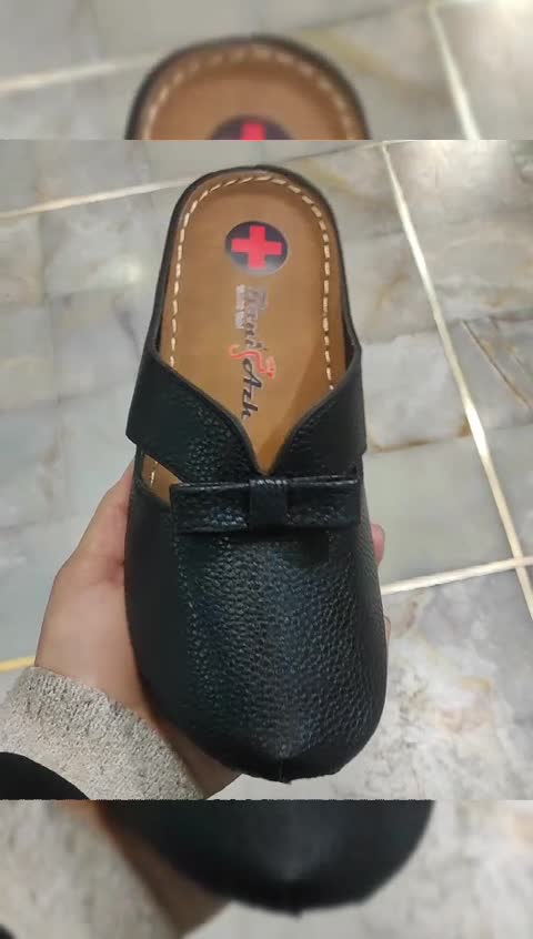 صندل جلو بسته طبی زنانه مشکی