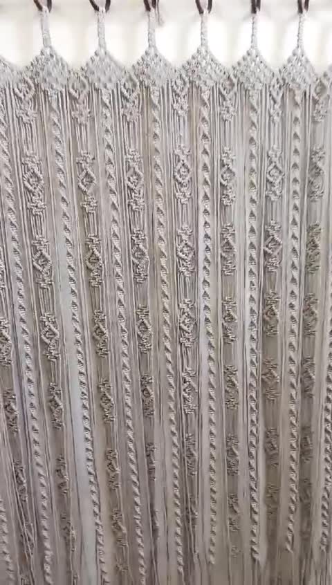 پرده مکرومه .مدرن و شیک 