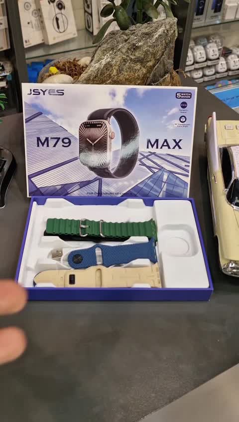 ساعت هوشمند m79 max صفحه امولد+5بند+ صفحه امولد
