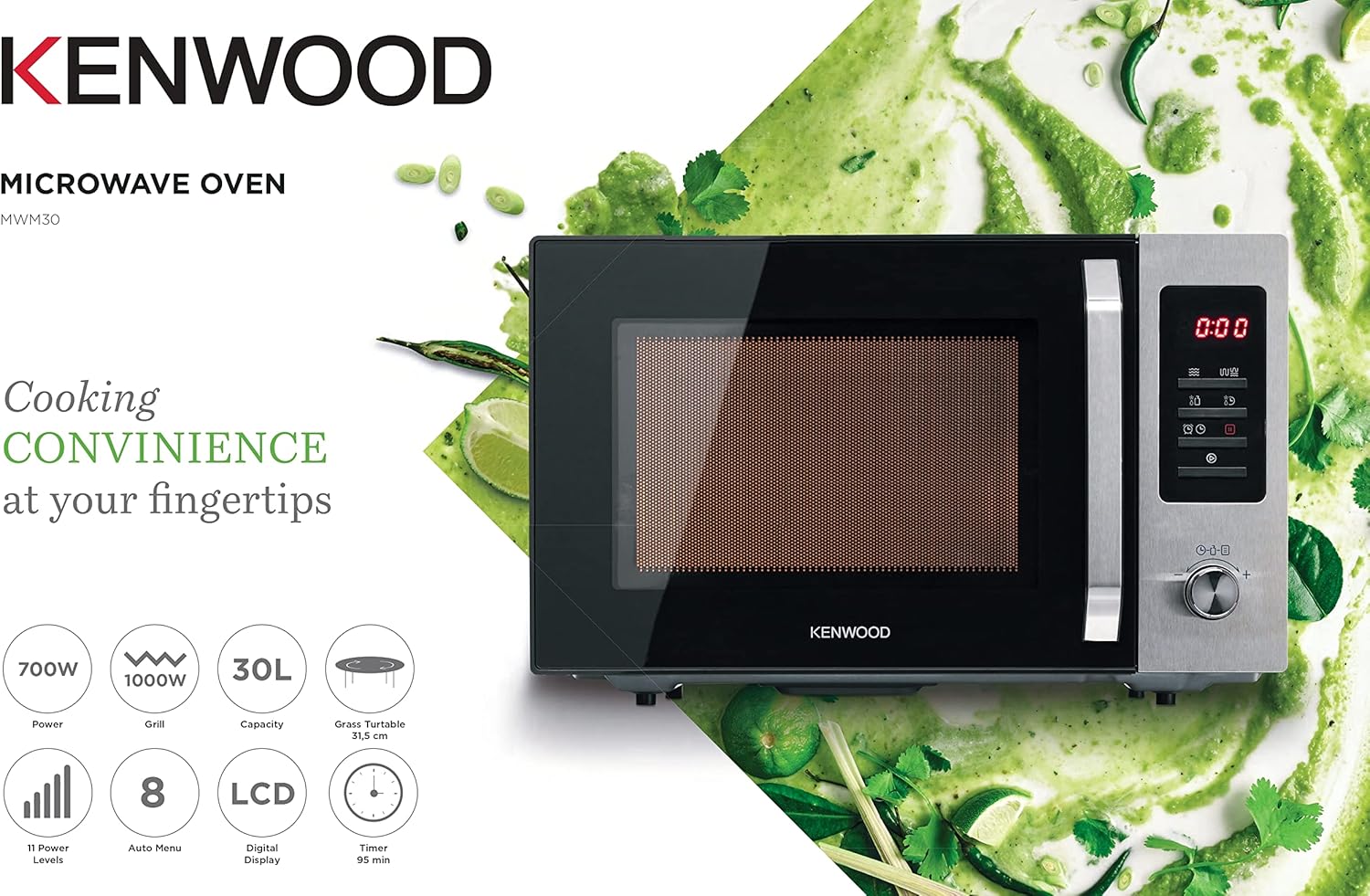 مایکروویو گریلدار کنوود مدل Kenwood MWM30.000BK