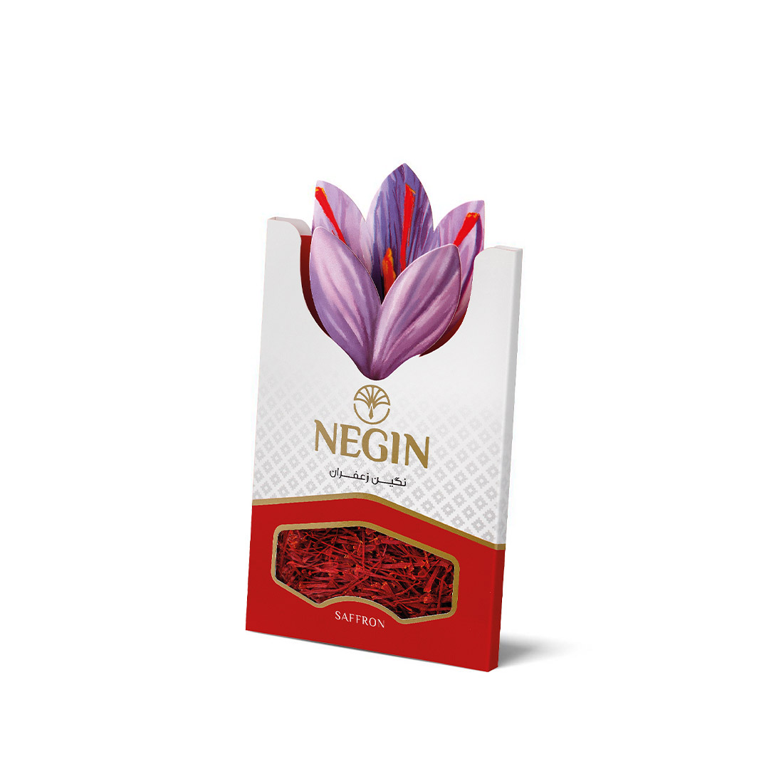 زعفران نگین طرح گل 2 گرم