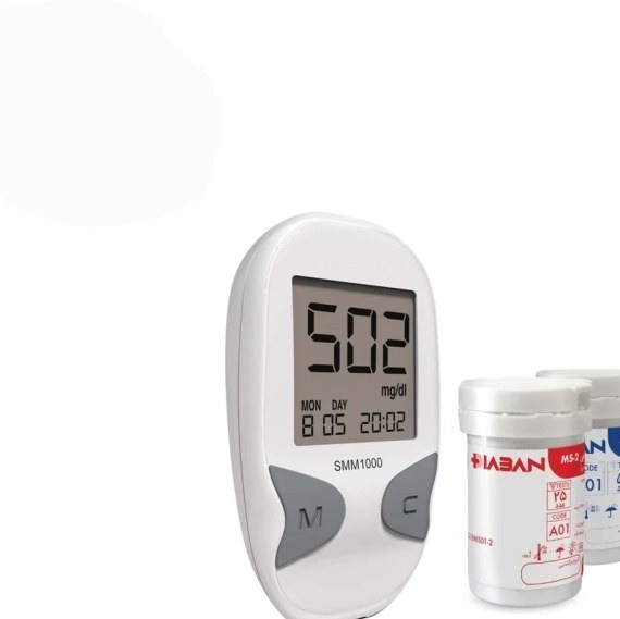 دستگاه سنجش قندخون دیابان مدل SMM1000 به همراه 75 عدد نوار تست ا Diaban Glucose Test Device SMM1000