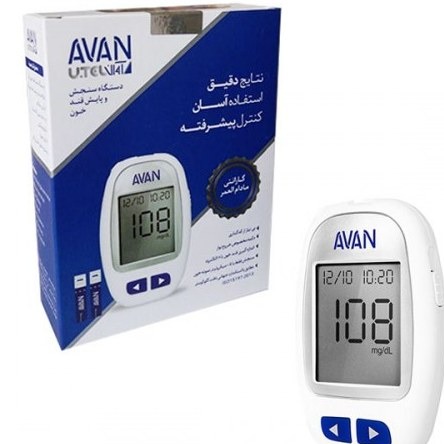 دستگاه تست قندخون آوان مدل AGM01 همراه 10 عدد نوار ا( Avan AGM01 Blood Glucose Meter + 10 Test Strips Pack)