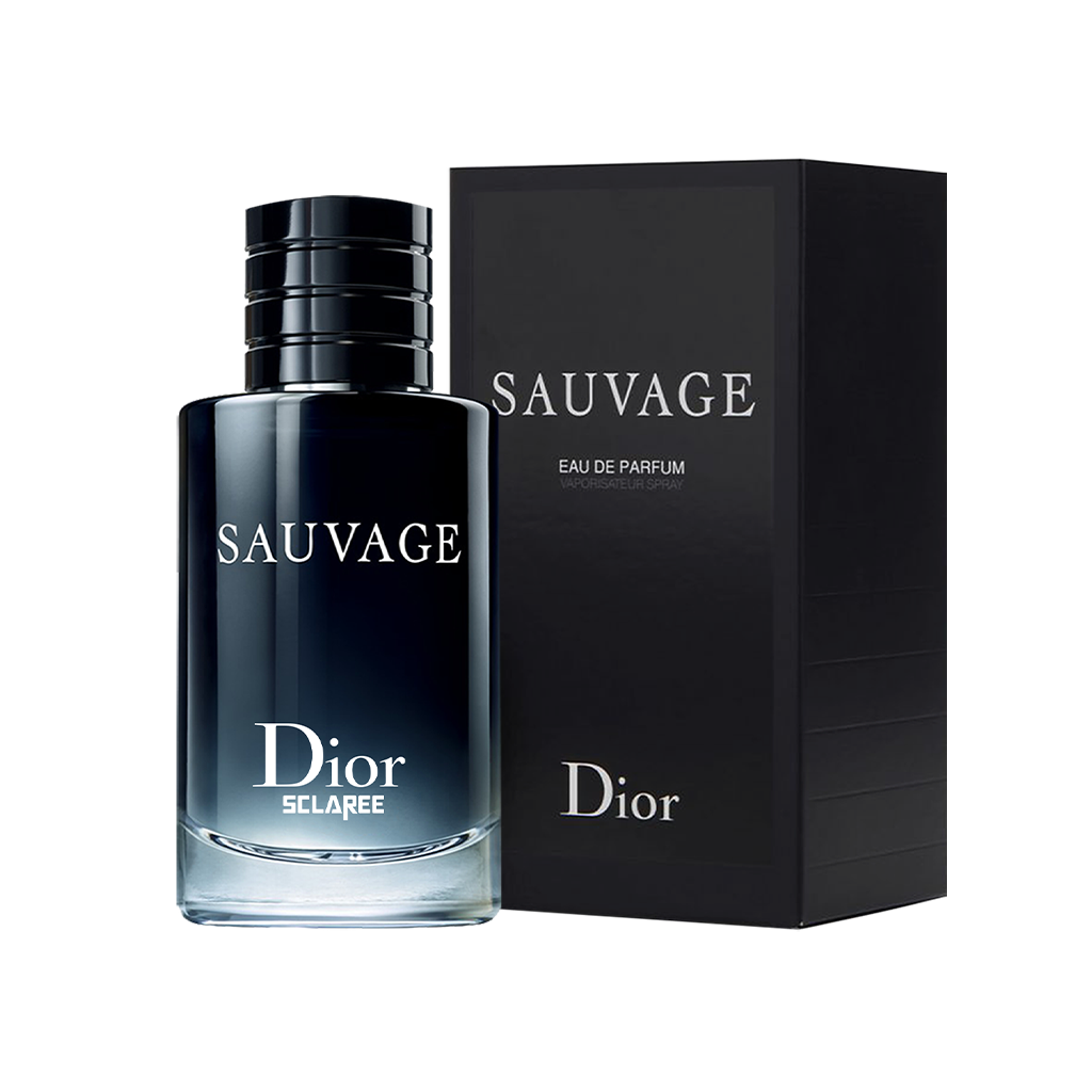 ادوپرفیوم مردانه اسکلاره Sclaree مدل ساواج دیور Sauvage Dior حجم 100 میلی لیتر طرح مارک