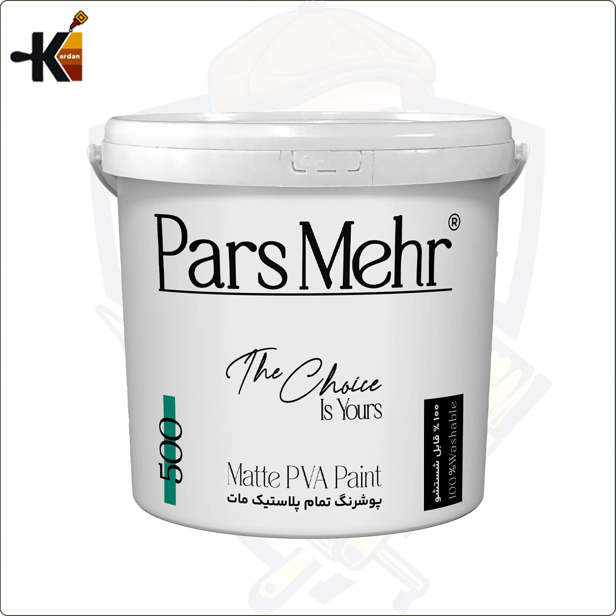 تمام پلاستیک مات پارس مهر کد 500 دبه (12 کیلویی)