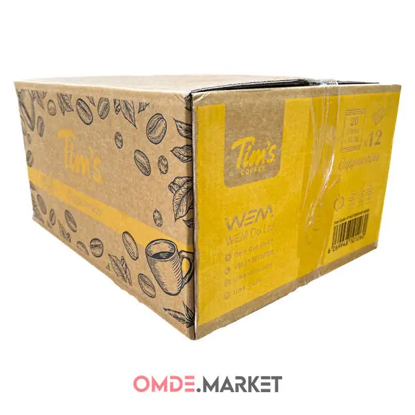 کاپوچینو تیمز رژیمی بدون شکر عمده 12 بسته 20 عددی