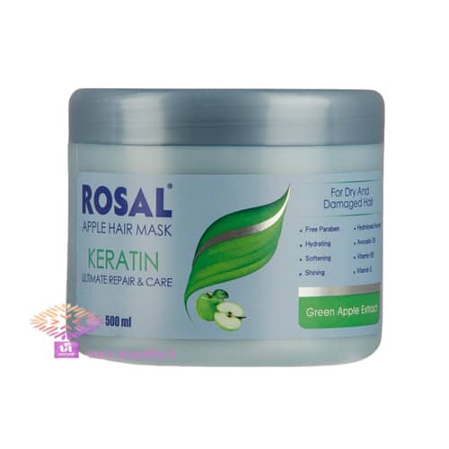ماسک مو کراتینه و تقویتی حاوی عصاره سیب رزال 500 میل