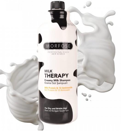 مورفس شامپو شیر تراپی مخصوص موهای خشک و شکننده MILK THERAPY 1000ML