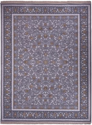 فرش نگین مشهد سایز 6*3 ( 18 متری) طرح 2612 خاکستری 700 شانه تراکم 2550 تمام نخ اکریلیک