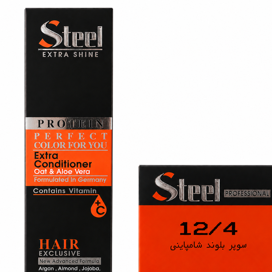 رنگ مو استیل شماره 12.4 سوپر بلوند شامپاینی