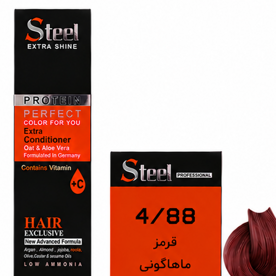 رنگ مو استیل شماره 4.88 قرمز ماهاگونی