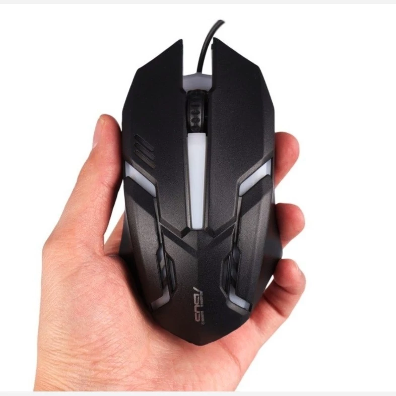 موس سیم دار گیمینگ برند ایسوس asus با سیم بلند RGB