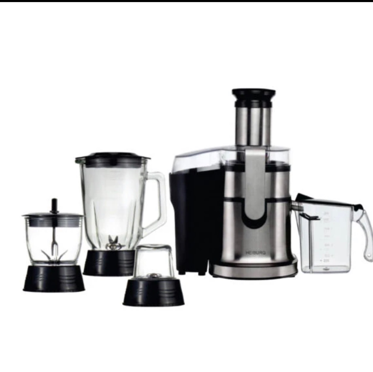 آبمیوه گیری چهارکاره سیلور مشکی لمسی JE-2032 هایبورگ