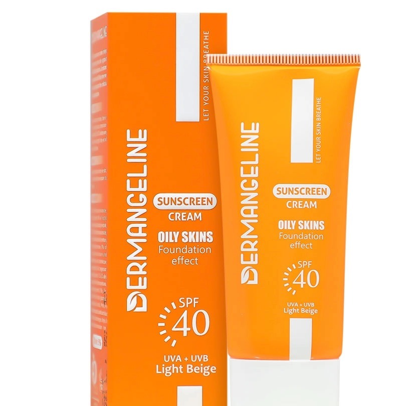 ضد آفتاب کرم پودری SPF40 پوست چرب (بژ طبیعی)