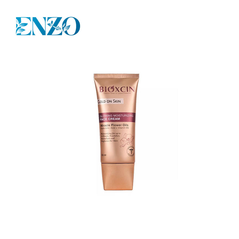 کرم مرطوب کننده و شفاف کننده معجزه بیوکسین Bioxcin مدل Gold On Skin