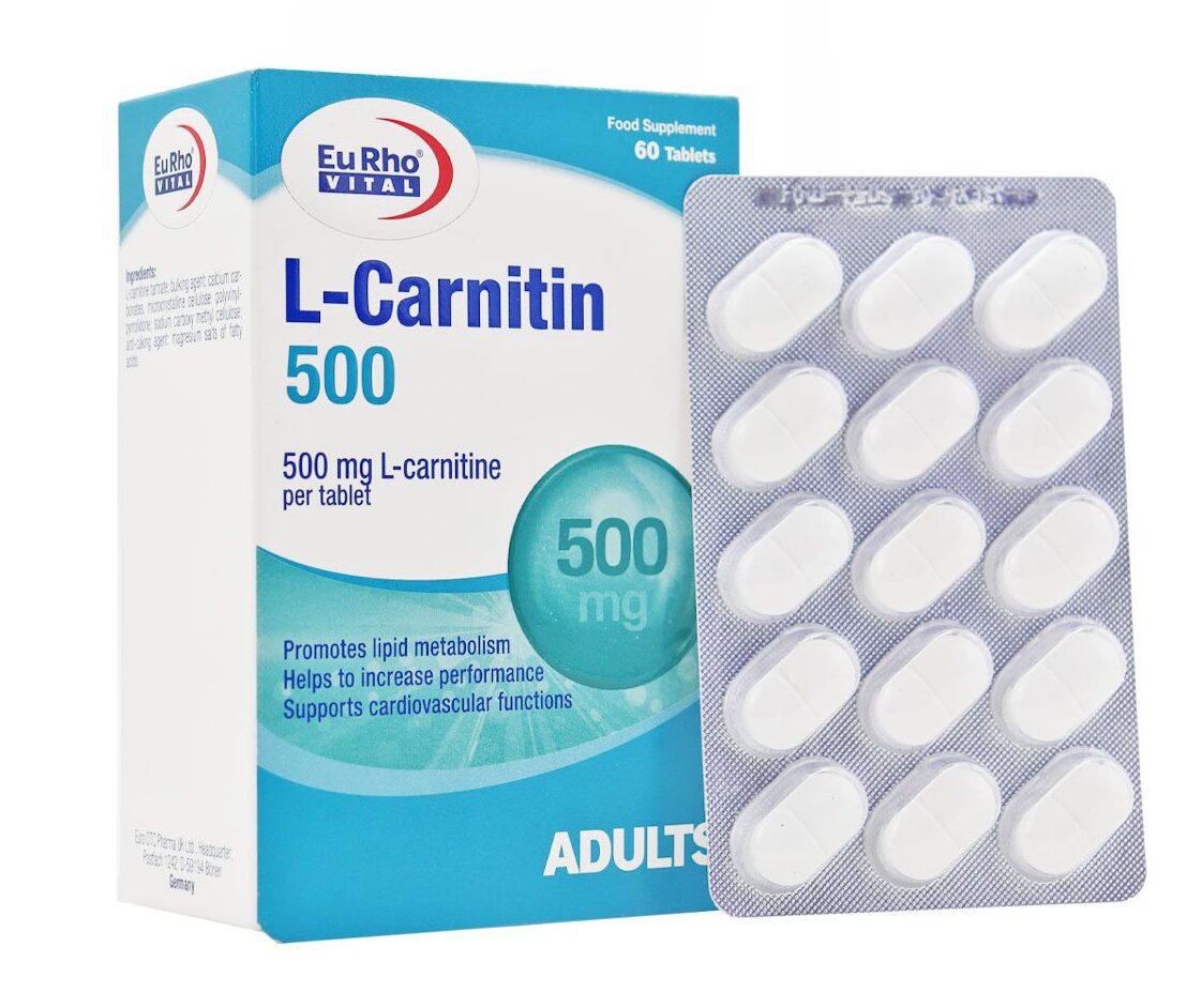 قرص ال کارنیتین 500 میلی گرم یوروویتال 60 عددی