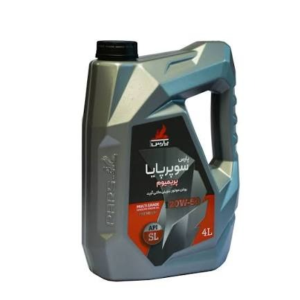 روغن موتور 4لیتریSLسوپر پایا پریمیوم20W50نفت پارس