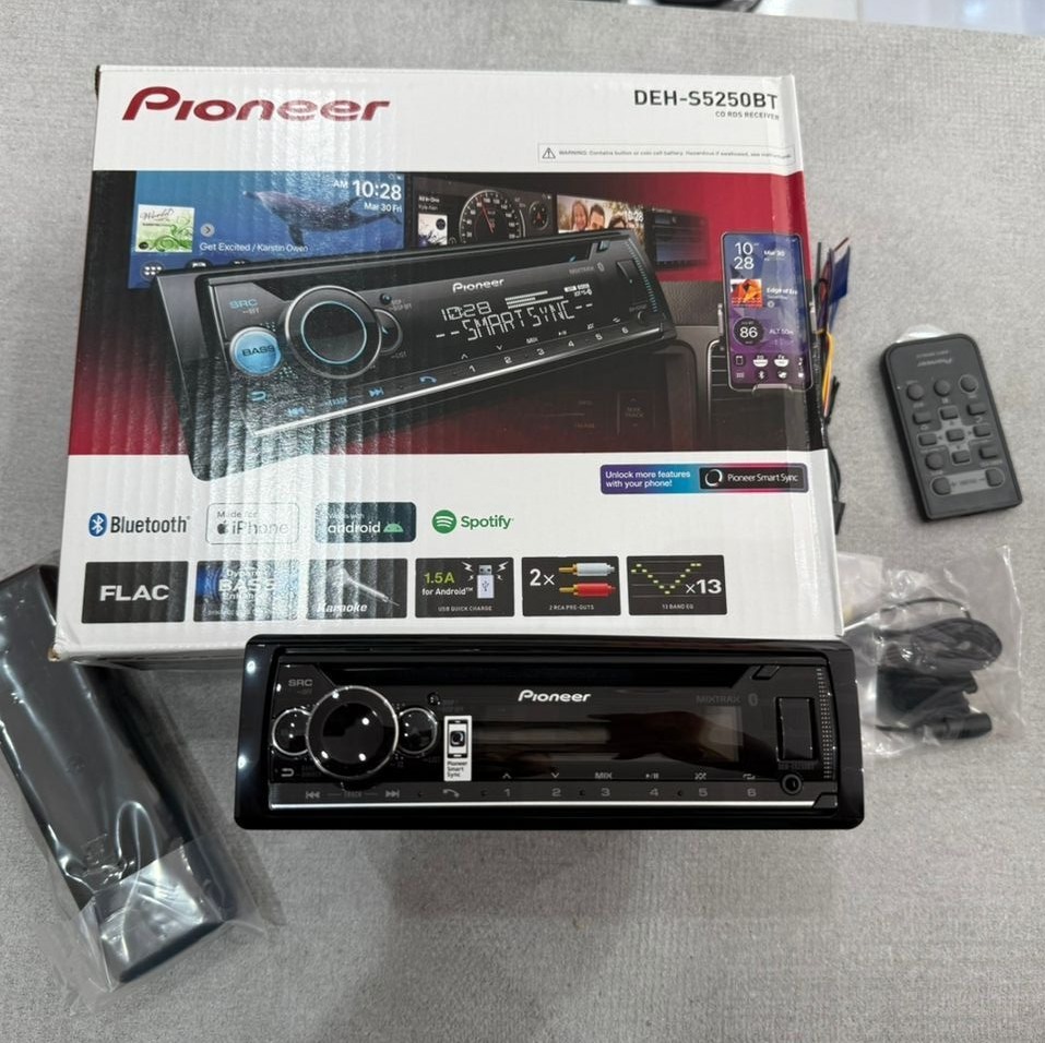 پخش خودرو پایونیر مدل DEH-S5250BT با بلوتوث و سایز 1 دین