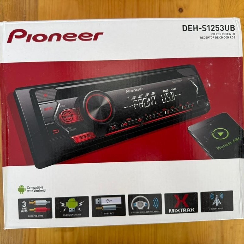 پخش خودرو پایونیر مدل DEH-S1253UB سایز 1 دین