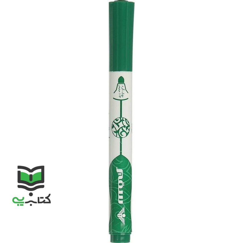 ماژیک وایت برد سبز سر گرد