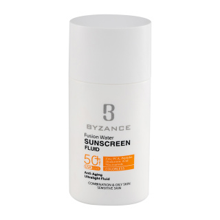 فلوئید ضد آفتاب فیوژن واتر SPF 50 بیزانس byzance fusion water sunscreen fluid