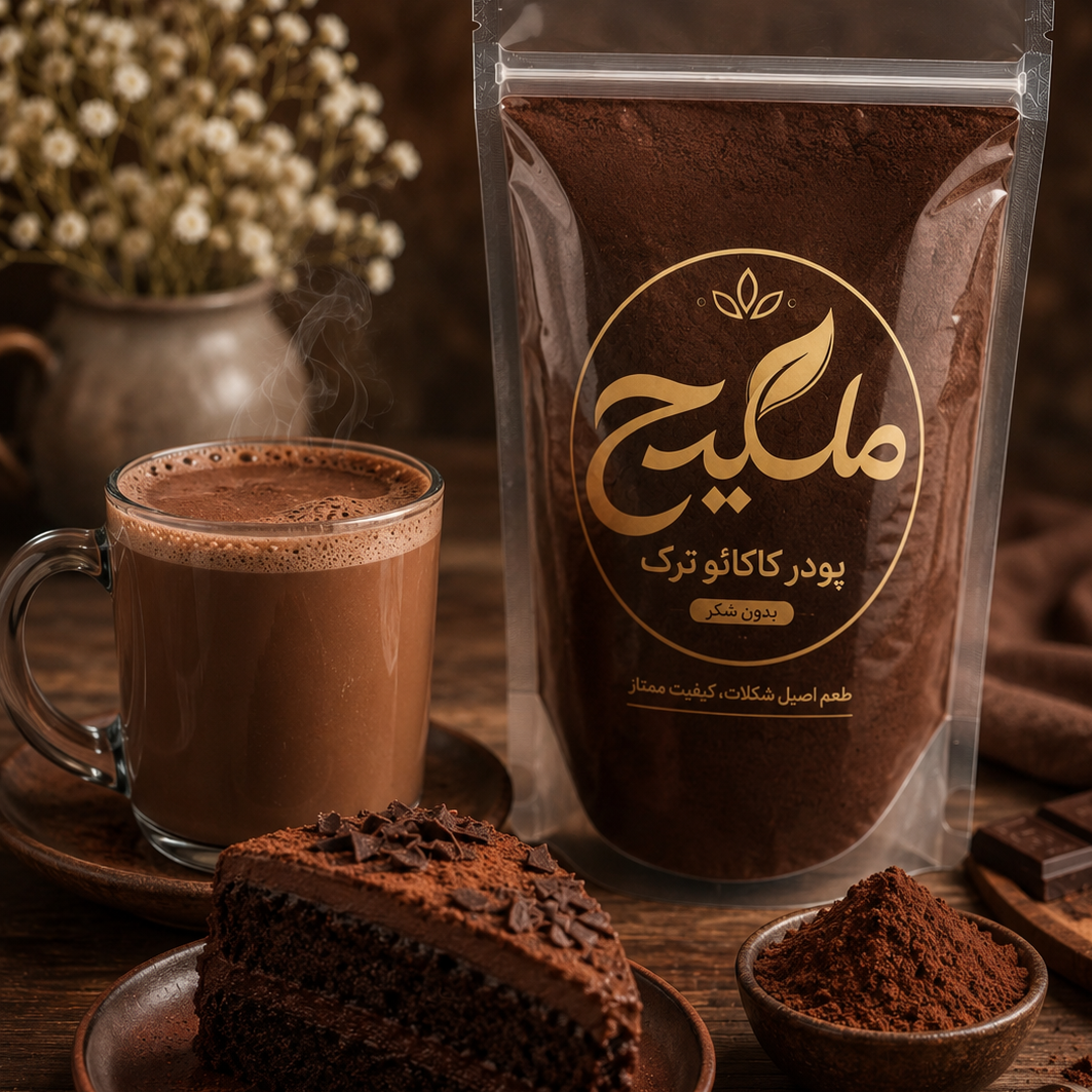 پودر کاکائو ترک بدون شکر 