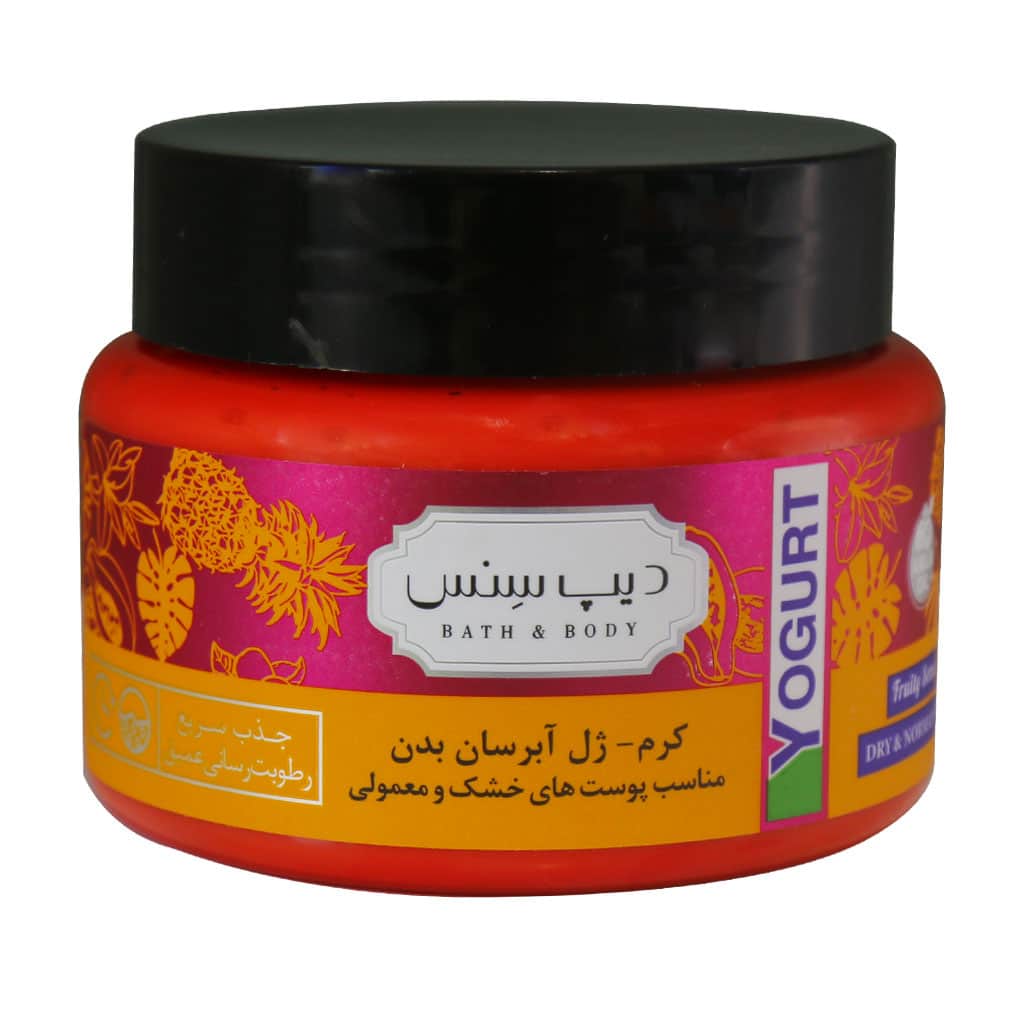 کرم ژل آبرسان بدن دیپ سنس تروپیکال پوست خشک و معمولی 250 میل