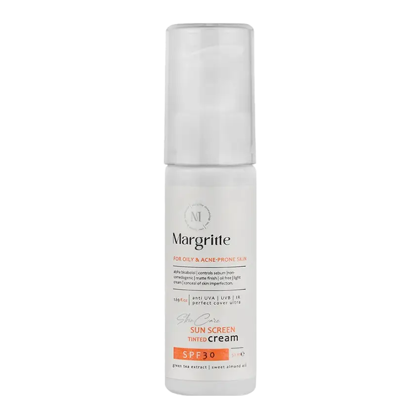 کرم ضد آفتاب رنگی پوست چرب مارگریت SPF30