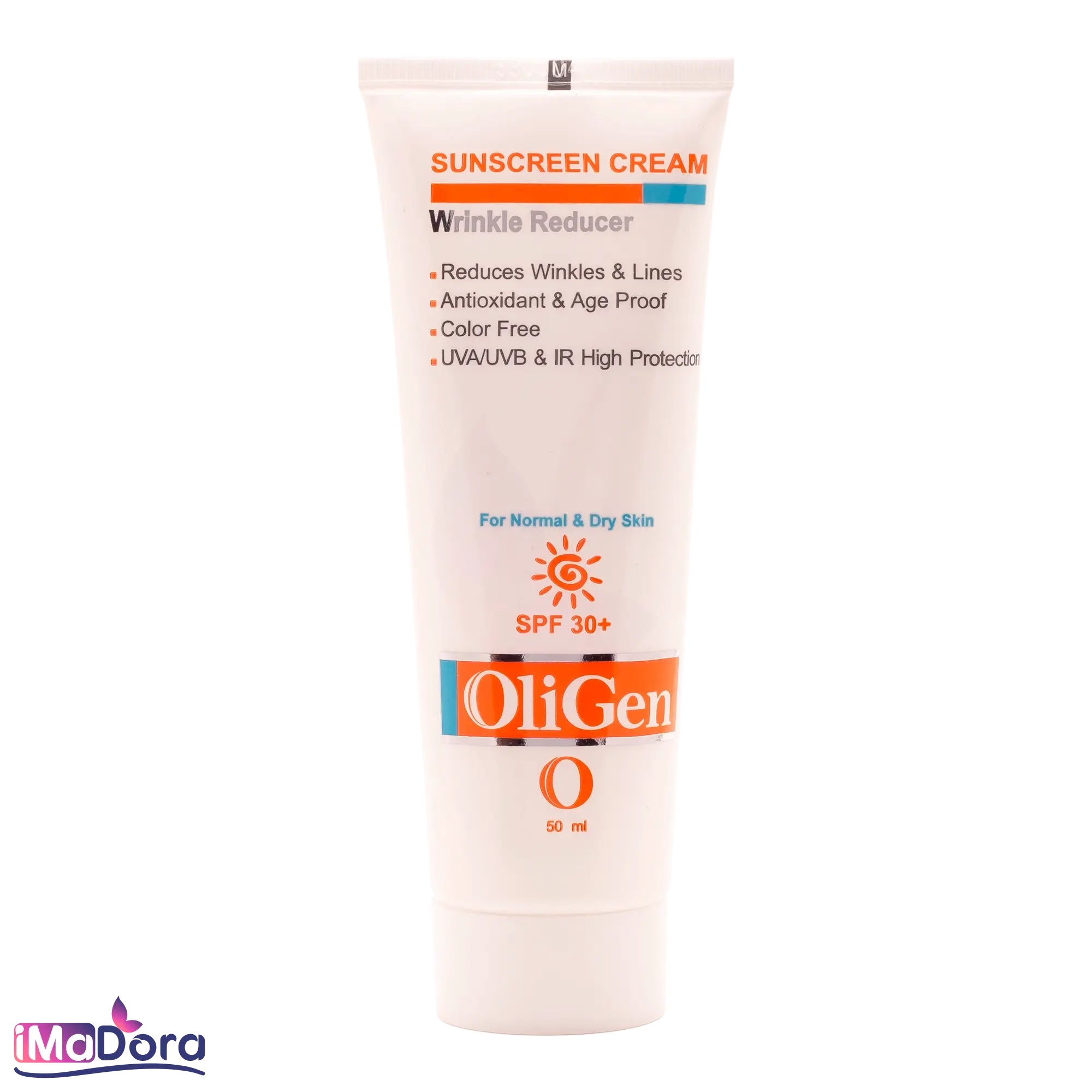 کرم ضد آفتاب ضد چروک پوست خشک الی ژن +SPF30