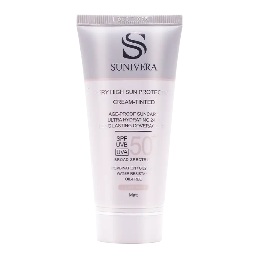 کرم ضد آفتاب رنگی پوست چرب سانیورا SPF50