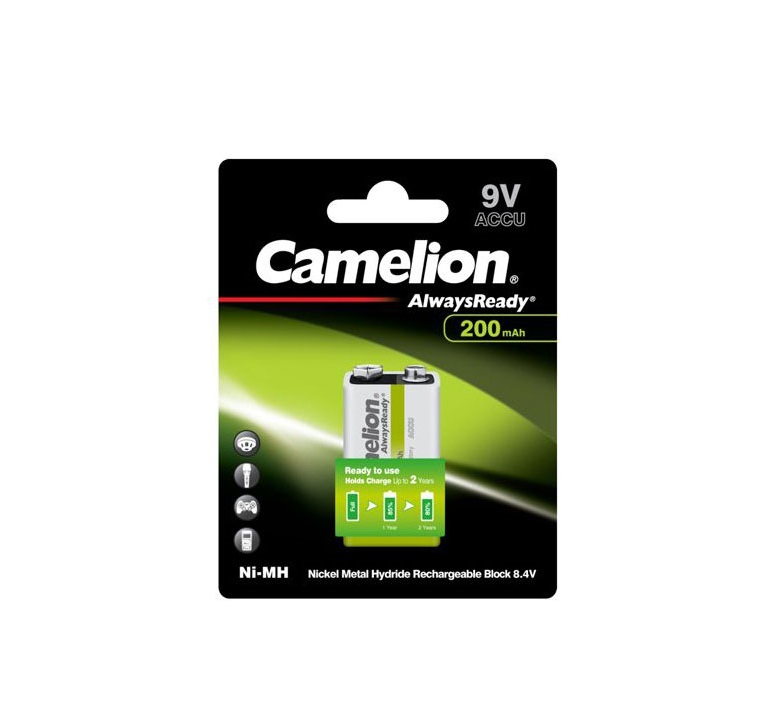 باتری شارژی کتابی کملیون Camelion 200mAh 9V