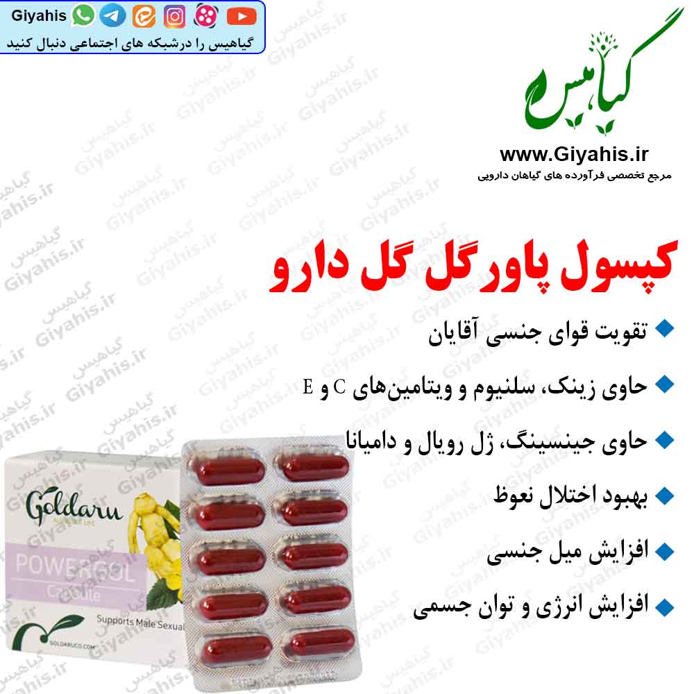 کپسول پاورگل گل دارو