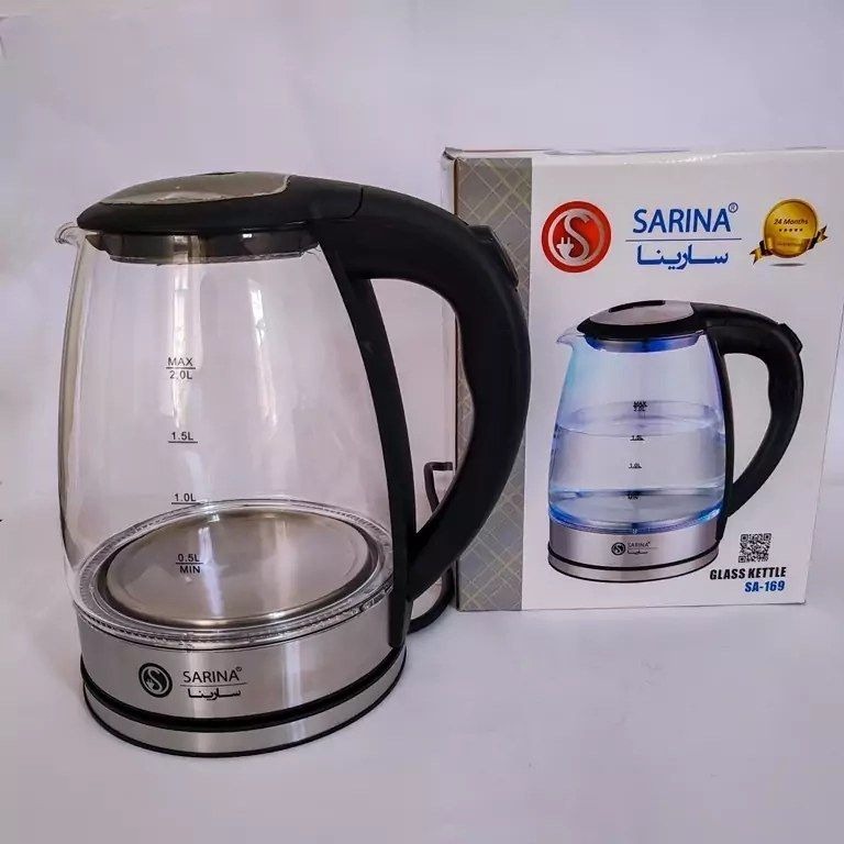 کتری برقی سارینا شیشه ای 