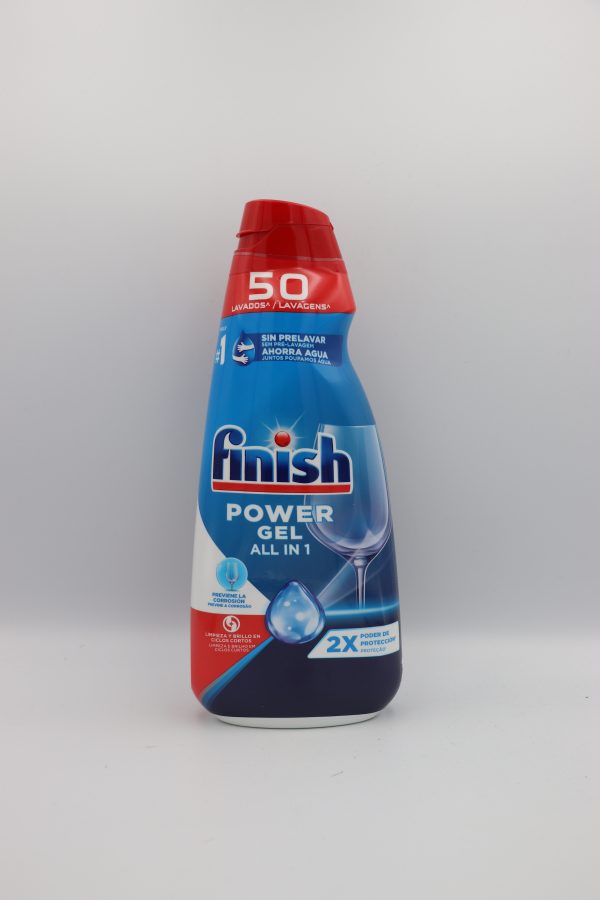 ژل ماشین ظرفشویی فینیش 1000 میل مدل Power Gel All in Oneژل Finish Power Gel