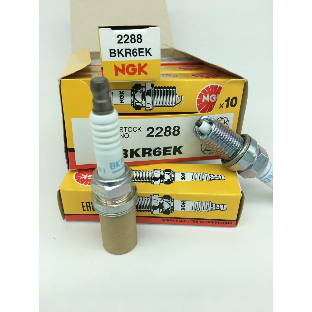 شمع پایه کوتاه دو پلاتین ان جی کا NGK BKR6EK 2288 بسته 4عددی