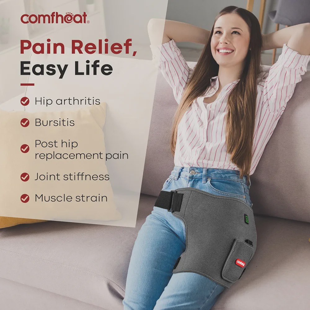 کمربند گرمایشی بی سیم باسن Comfheat پد حرارتی قابل شارژ برای تسکین درد سیاتیک و مفصل ران