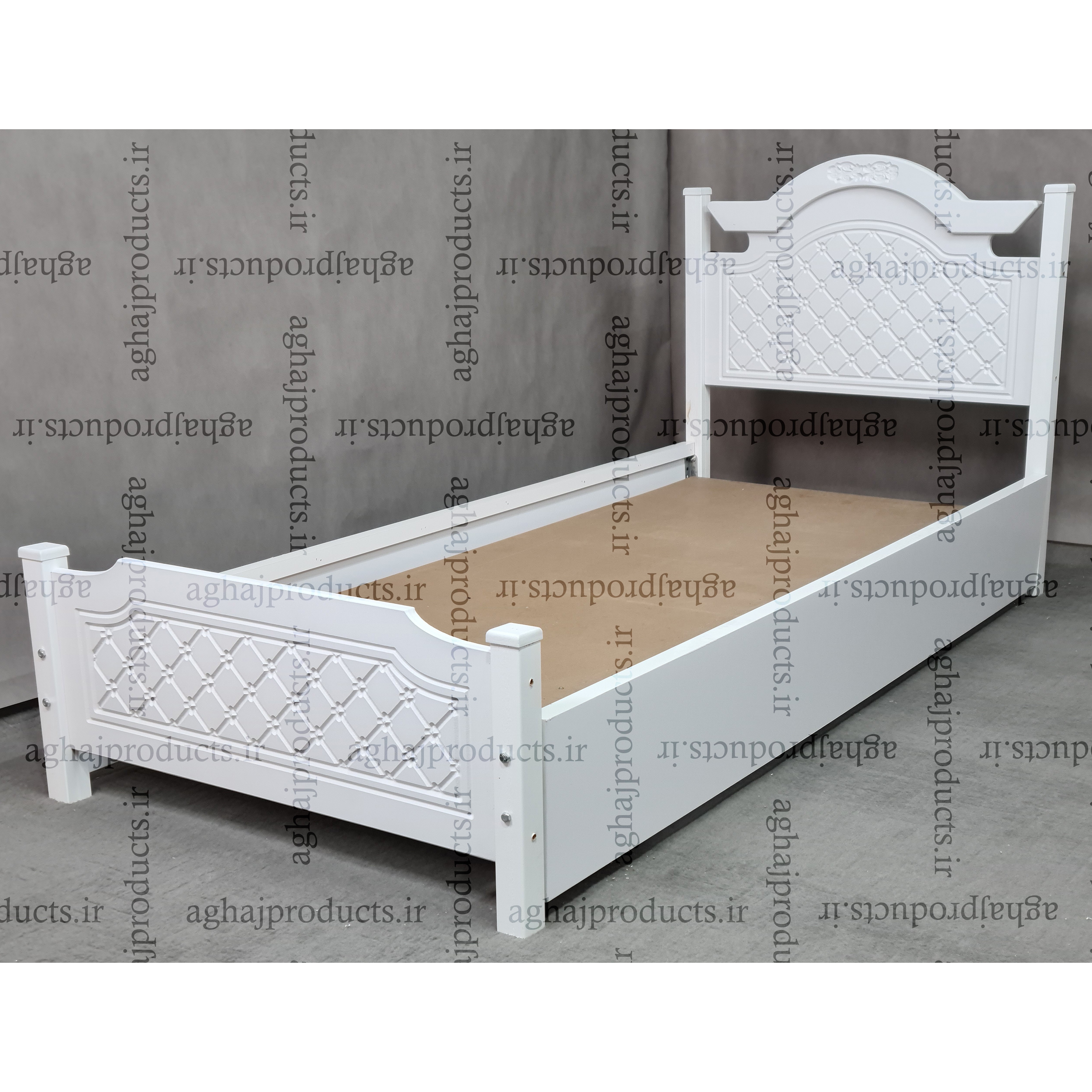 تخت خواب یکنفره مدل روژان برند آغاج سایز 200 90