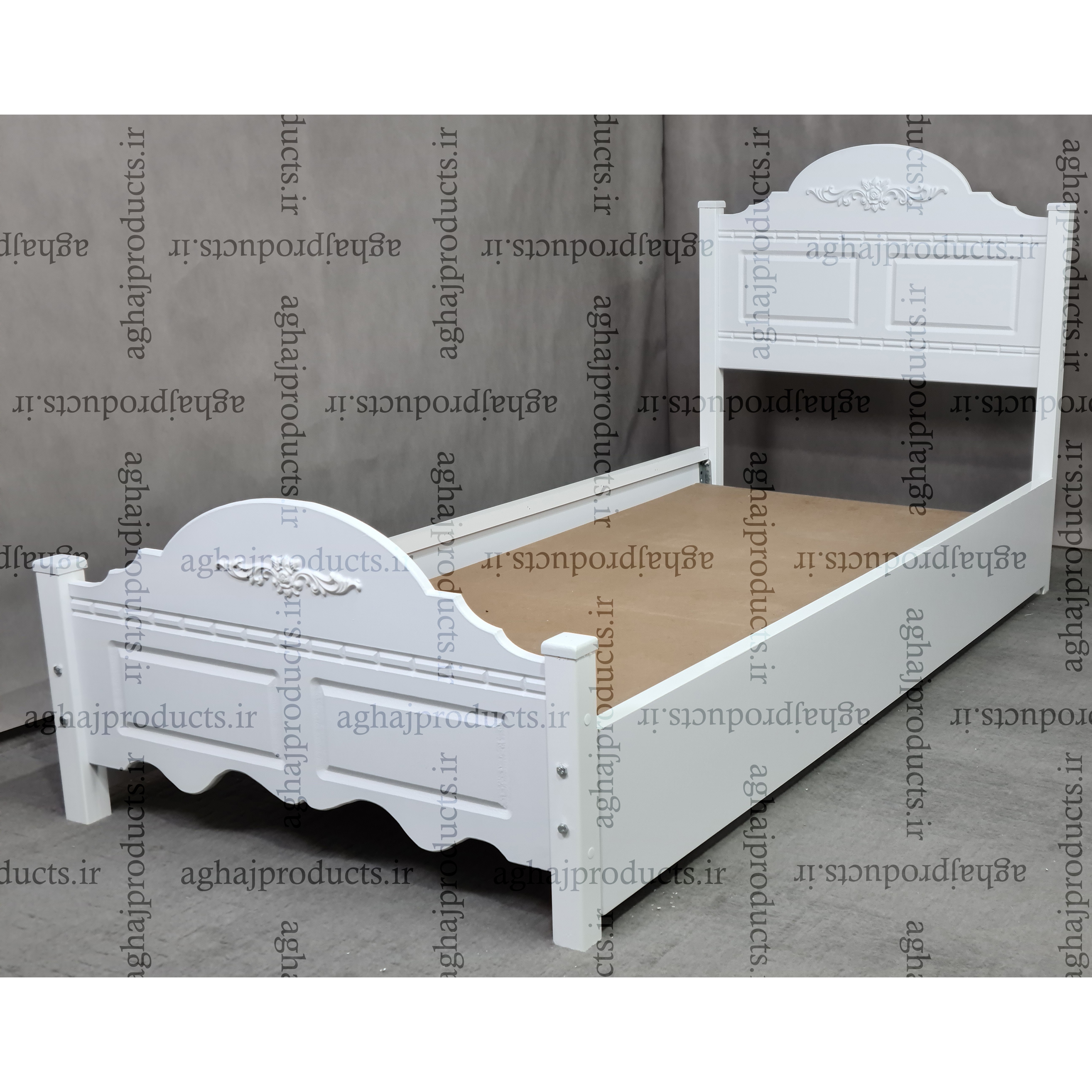 تخت خواب یکنفره مدل آرمیتا برند آغاج سایز 200 90