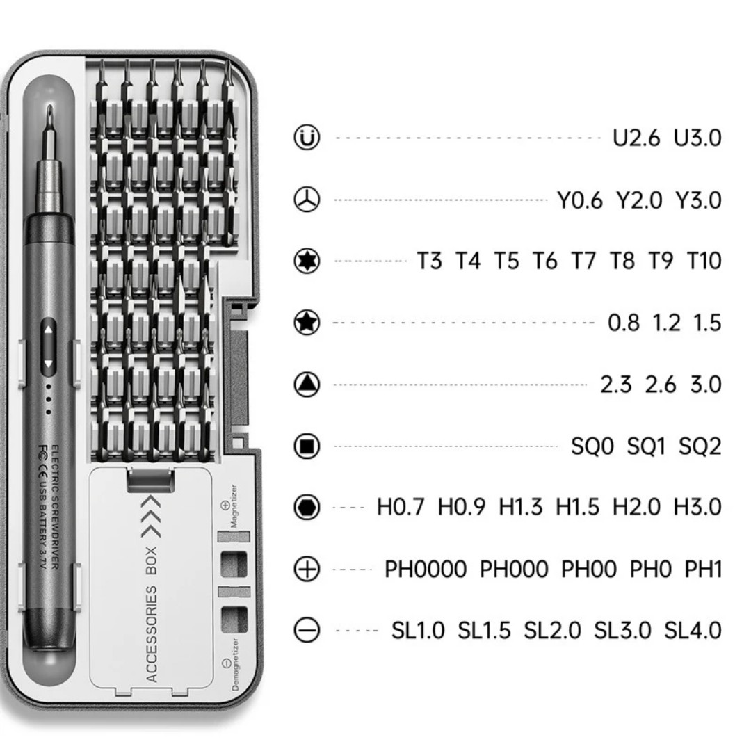 پیچ گوشتی شارژی مینی 46 در 1 لیجین مدل LIJIN 46 in 1