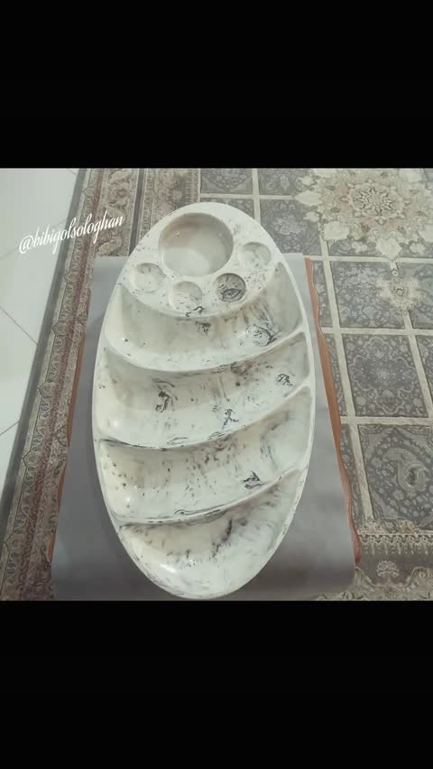 سینی پذیرایی بزرگ سنگ مصنوعی