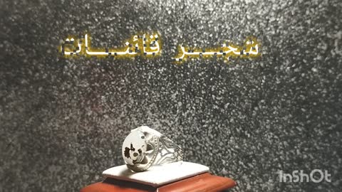 انگشتر نقره مردانه با نگین شجر قائن... کد 8566