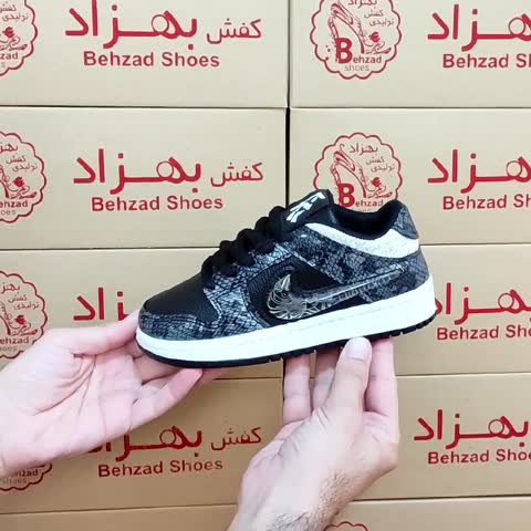 کتونی آکواریومی بچه گانه پسرانه سایز 31 تا 36 رنگ مشکی زیره ترمو دور دوخت لژ سه سانتی رویه چرم صنعتی کف دوخت