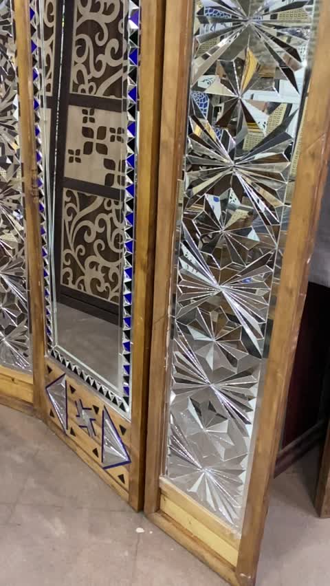 پاراوان مدرن وچوبی وآیینه دار