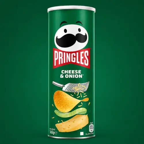 چیپس پیاز و پنیر پرینگلز باطعم pringles cheese onion