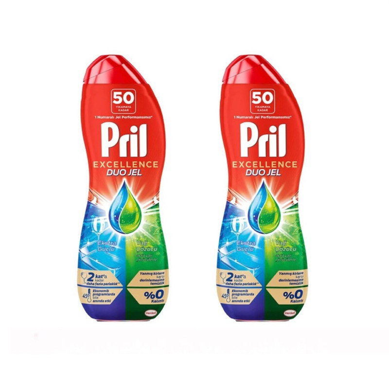 ژل ماشین ظرفشویی پریل مدل Yag cozucu حجم 900 میلی لیتر مجموعه 2 عددی