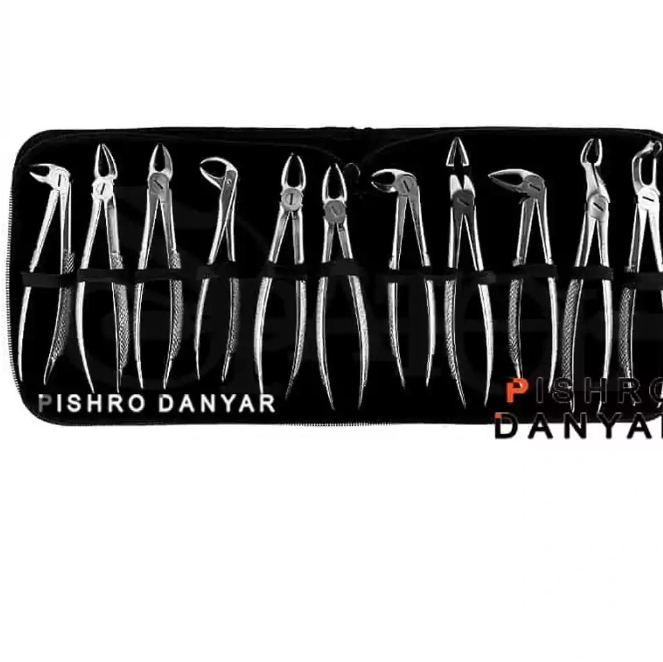 ست فورسپس 11 عددی بزرگسال پیشرو ا (set of extraction forceps)