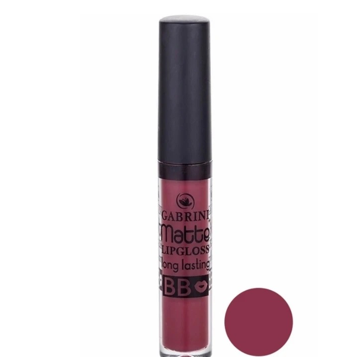 رژ لب مایع مات BB گابرینی شماره 05 و Gabrini BB Matte Lipgloss Long Lasting و اصل