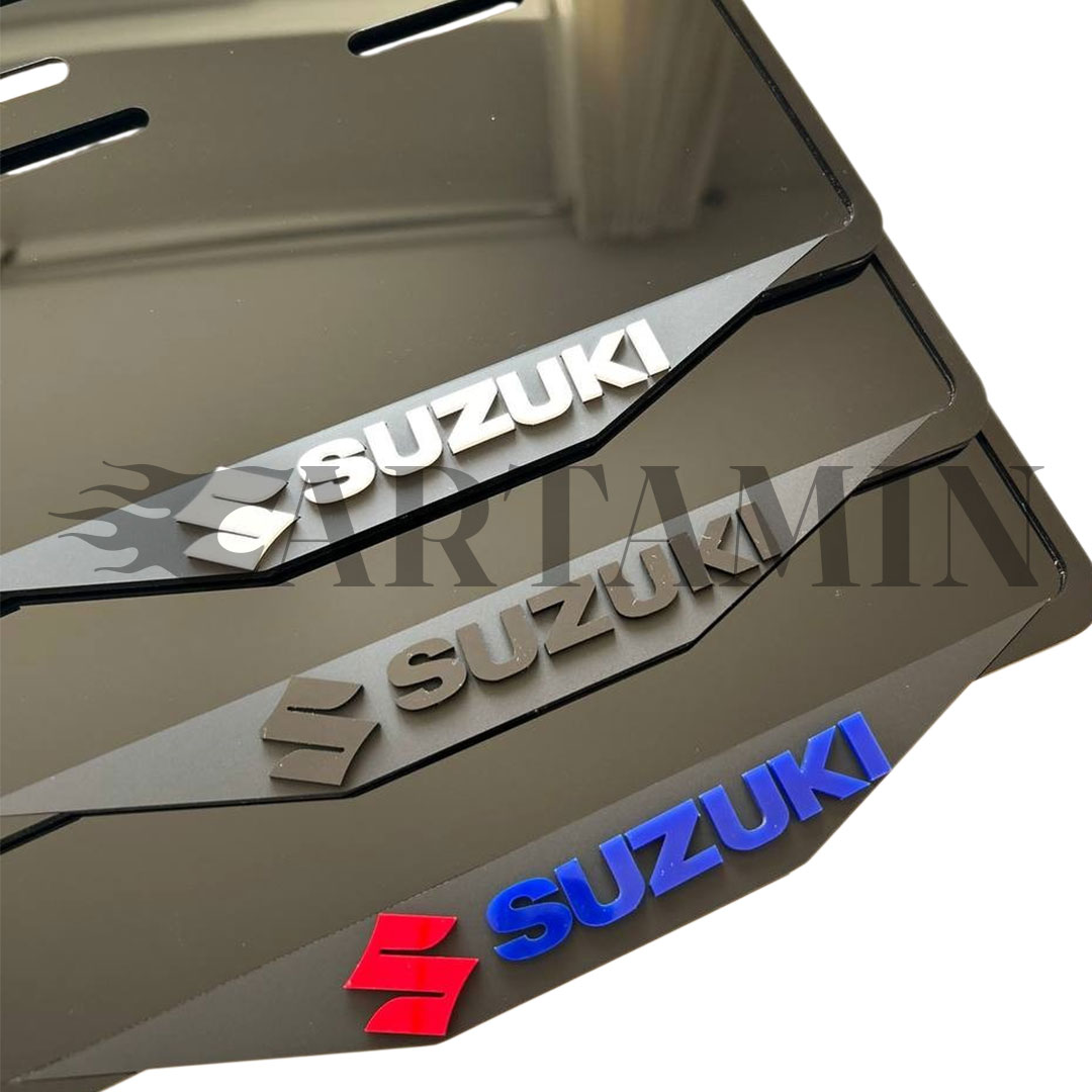 قاب پلاک موتور سوزوکی suzuki | تک عددی