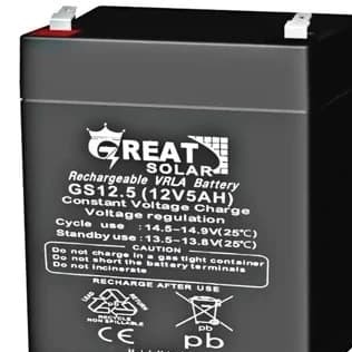 باتری 12 ولت 5 آمپر گریت سولار (GREAT SOLAR)